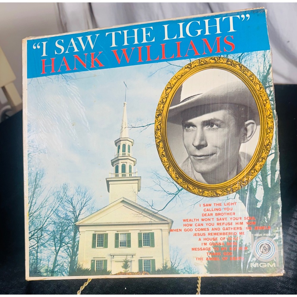 Hank Williams I Saw The Light Vinyl LP MGM E3331 1959 Mono Vintage Country